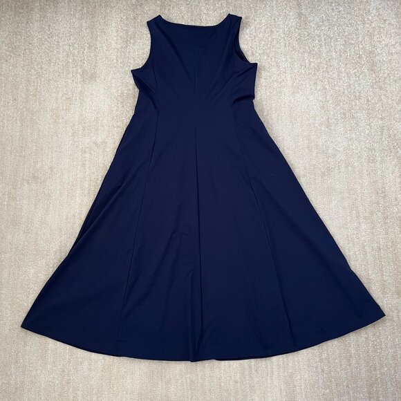 Uniqlo Airism Blue Sleeveless Dress With Pockets L - Picture 4 of 11